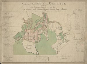 Plan de la ville de Christiania et des faubourgs ainsi que d